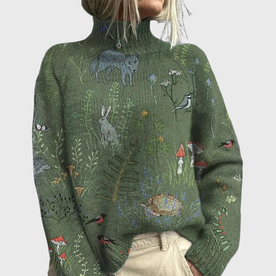Jacqueline | Dames coltrui met bosdessin