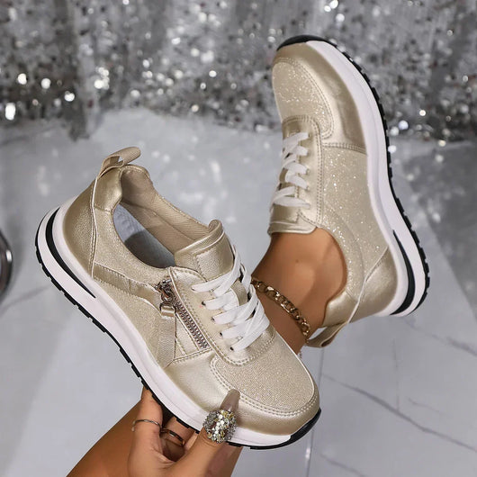 Sienna metallic plateausneakers