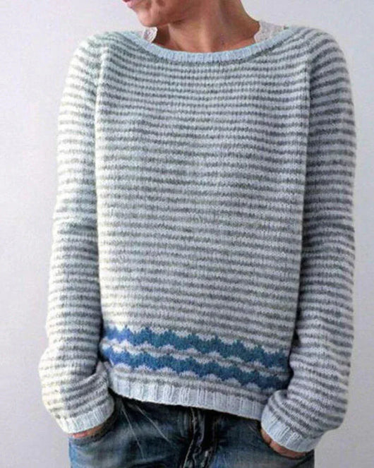 Andrea | Dames winterkersttrui met Noors dessin