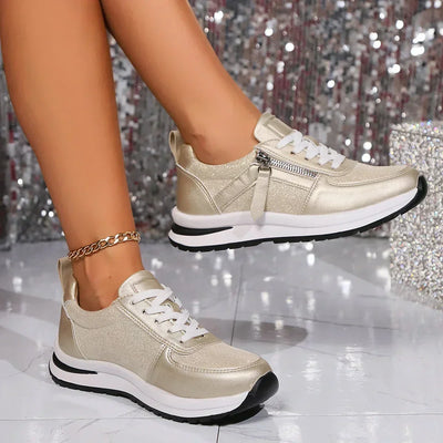 Sienna metallic plateausneakers