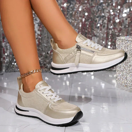 Sienna metallic plateausneakers