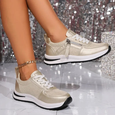 Sienna metallic plateausneakers
