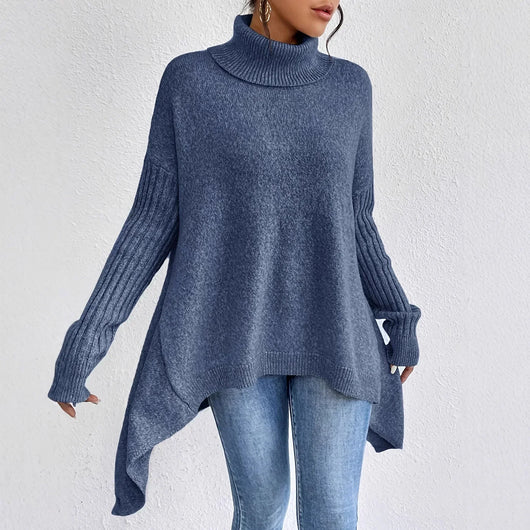 Gudrun | Behaaglijke oversized dames wintertrui met hoge kraag