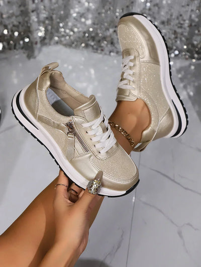 Sienna metallic plateausneakers
