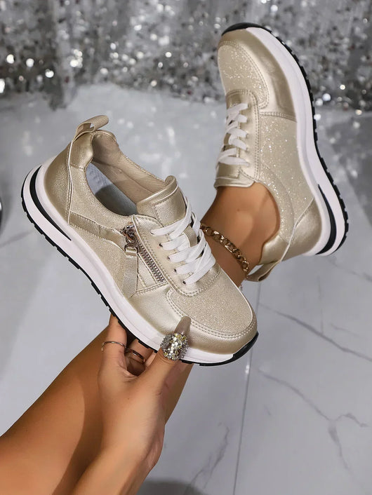 Sienna metallic plateausneakers