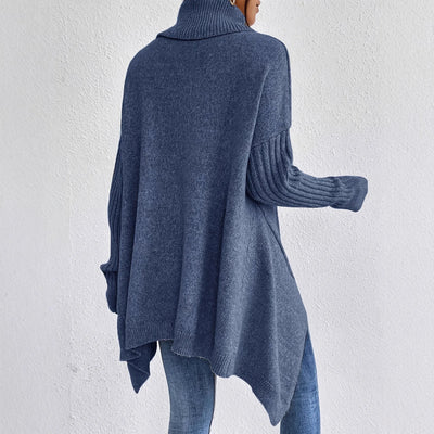 Gudrun | Behaaglijke oversized dames wintertrui met hoge kraag