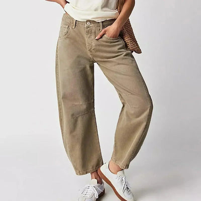 Hanna | Dames high-waist jeans met losse pasvorm