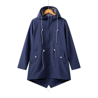 Claudia | Casual dames jas met capuchon, koord en rits