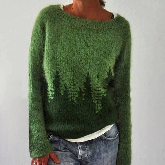Andrea | Dames winterkersttrui met Noors dessin