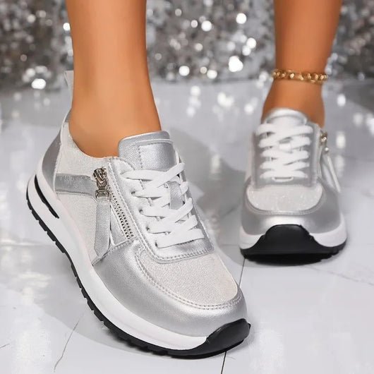 Sienna metallic plateausneakers