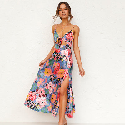 Jasmin | Dames maxijurk met bloemenprint voor bruiloftsgasten