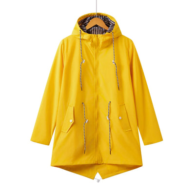 Claudia | Casual dames jas met capuchon, koord en rits