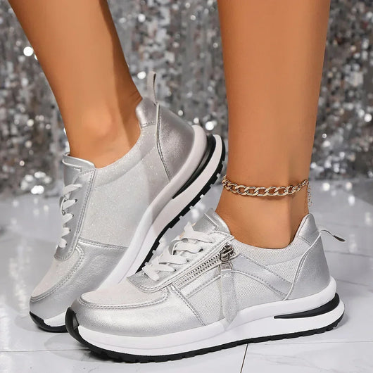 Sienna metallic plateausneakers