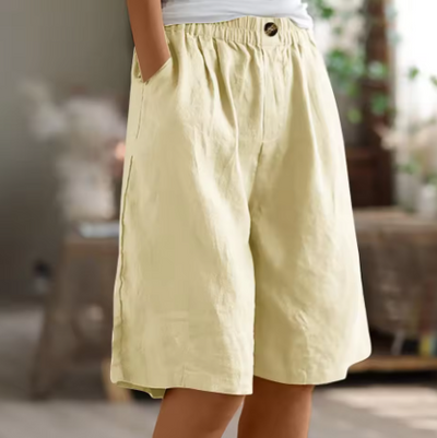 Edith | Wijde dames casual short met zakken