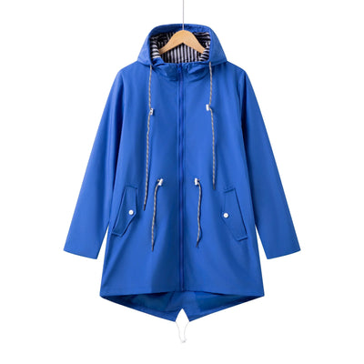 Claudia | Casual dames jas met capuchon, koord en rits