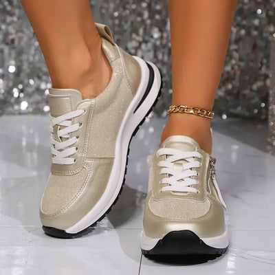 Sienna metallic plateausneakers