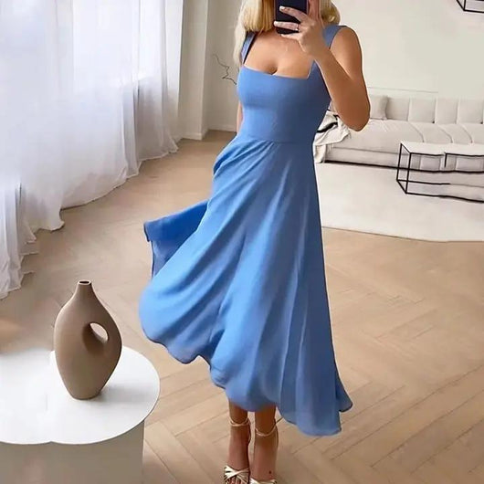 Riley | Mouwloze midi-jurk