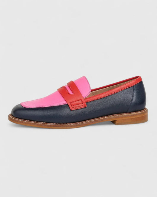 Melanie | Klassieke modieuze dames loafers met ronde neus