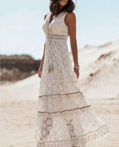 Stefanie | Dames boho zomermaxijurk
