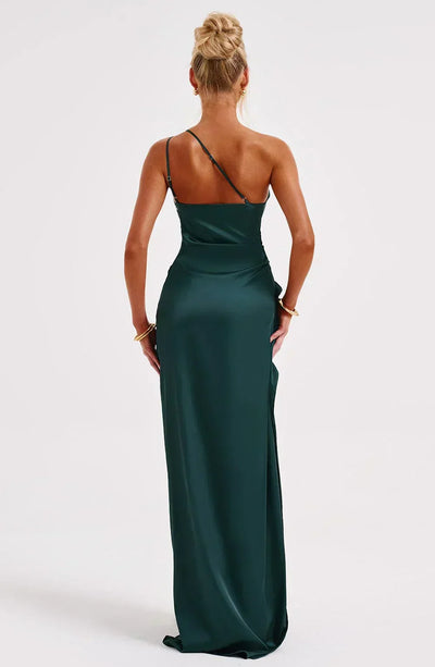 Petra | Dames one-shoulder maxijurk met split