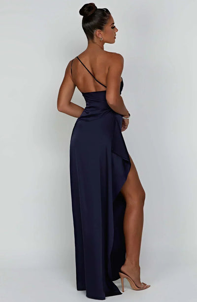 Petra | Dames one-shoulder maxijurk met split