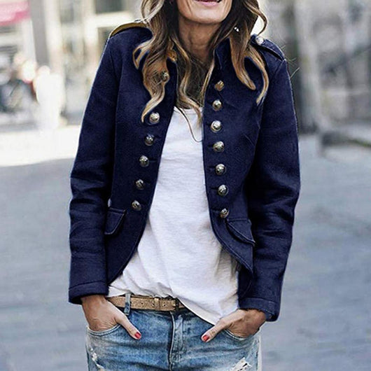 Bettina | Casual kort damesjack met knoopsluiting