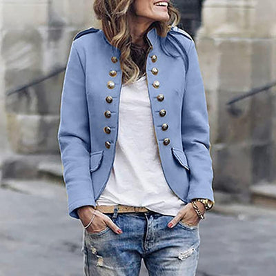 Bettina | Casual kort damesjack met knoopsluiting