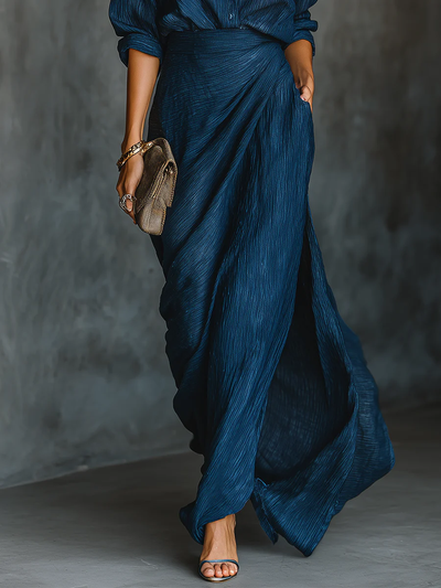 Elfriede | Elegante dames set met blouse en lange rok