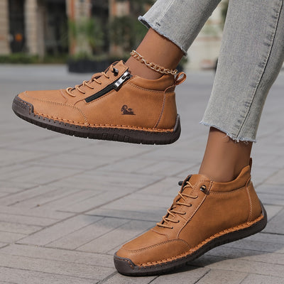 Bettina | Comfortabele dames veterschoenen met rits