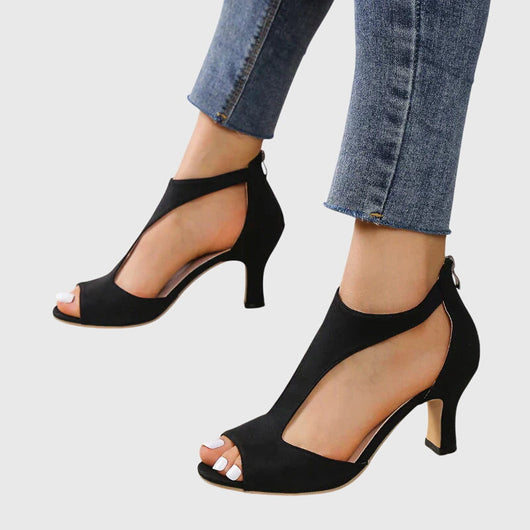 Delfina pumps met blokhak