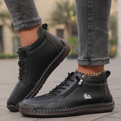 Bettina | Comfortabele dames veterschoenen met rits