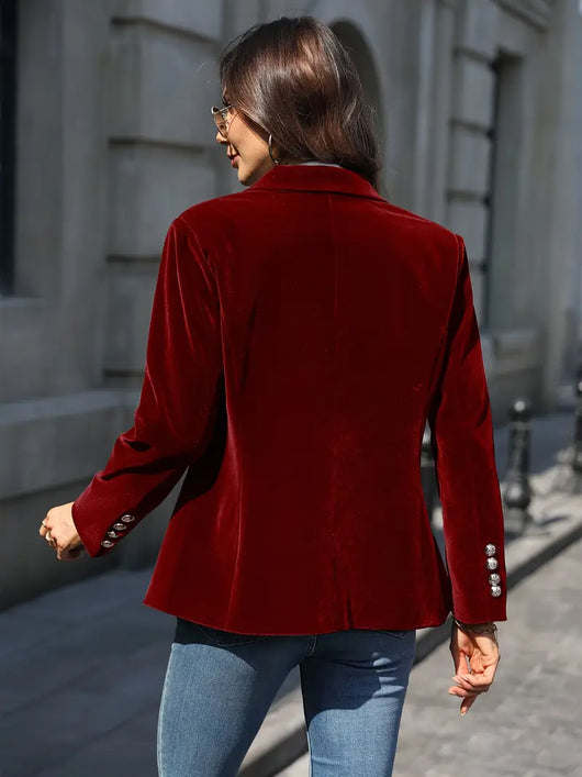 Sabina | Klassieke dames blazer met enkele knoop