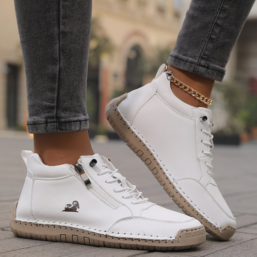 Bettina | Comfortabele dames veterschoenen met rits