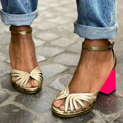 Milviana klassieke sandalen met enkelbandje