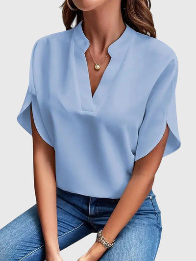 Beatrix zacht elegant shirt met V-hals