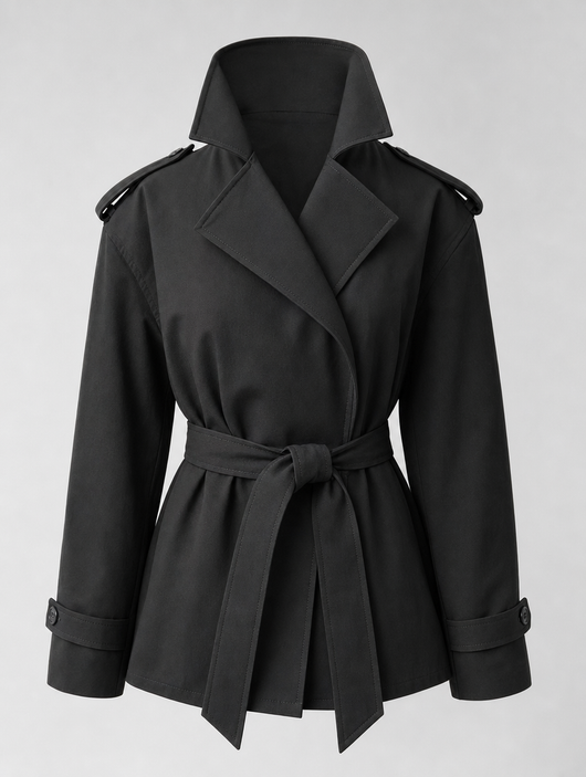 Ashcombe korte trenchcoat