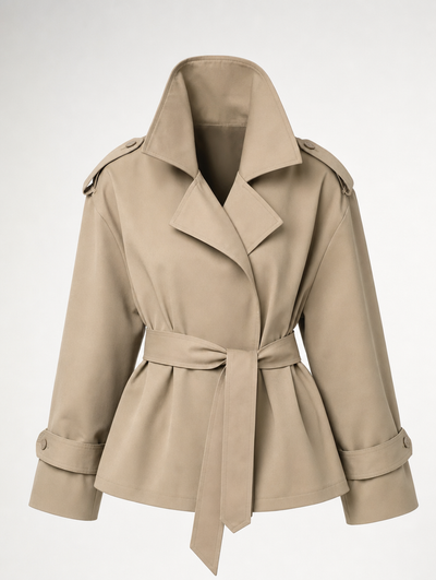 Ashcombe korte trenchcoat