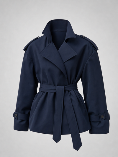 Ashcombe korte trenchcoat