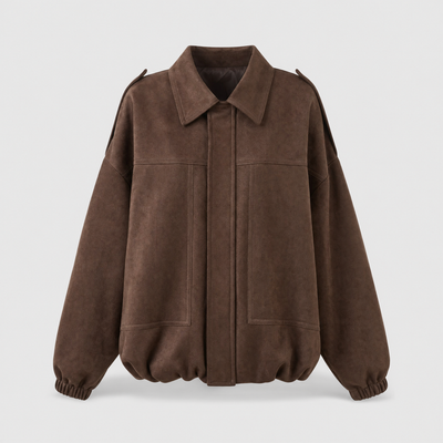 Ashcroft oversized overshirt in velourslook