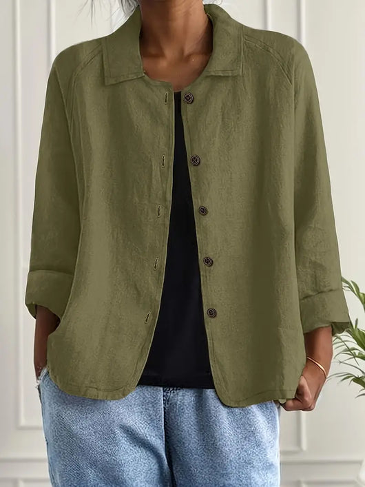 Hanna | Lichte dames casual jas met knoopsluiting