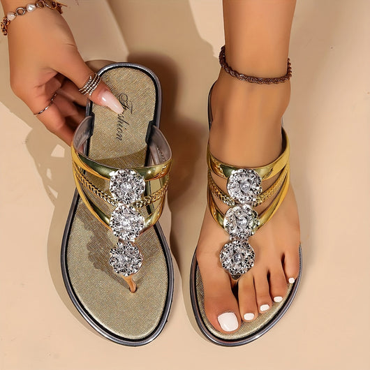 Eloira glamoureuze platte sandalen