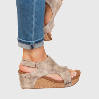 Adela comfortabele platte sandalen