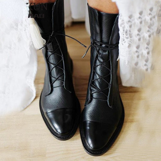 Doris | Elegante dames laarzen met spitse neus en blokhak