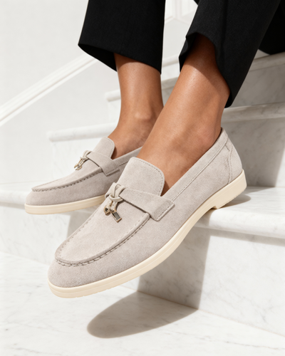 Suède lady loafers