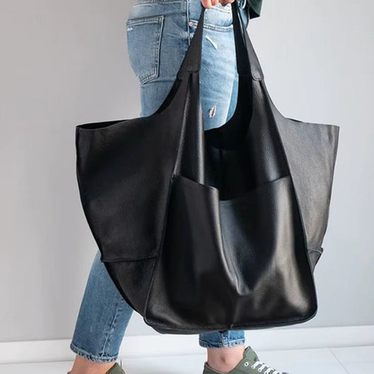 Charlotte | Extra grote dames shopper van veganleer met magneetsluiting