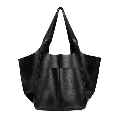 Charlotte | Extra grote dames shopper van veganleer met magneetsluiting