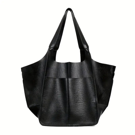 Charlotte | Extra grote dames shopper van veganleer met magneetsluiting