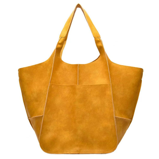 Charlotte | Extra grote dames shopper van veganleer met magneetsluiting