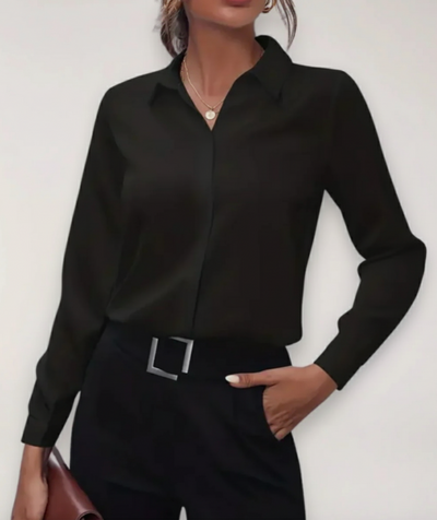 Julia | Dames kantoorblouse met knoopsluiting voor het voorjaar