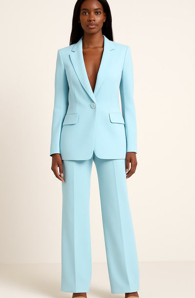 Hannah | Elegant dames pak met blazer met één knoop en broek